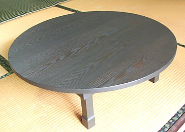 丸い 折りたたみちゃぶ台
