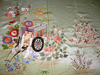 孫への振り袖の刺繍柄